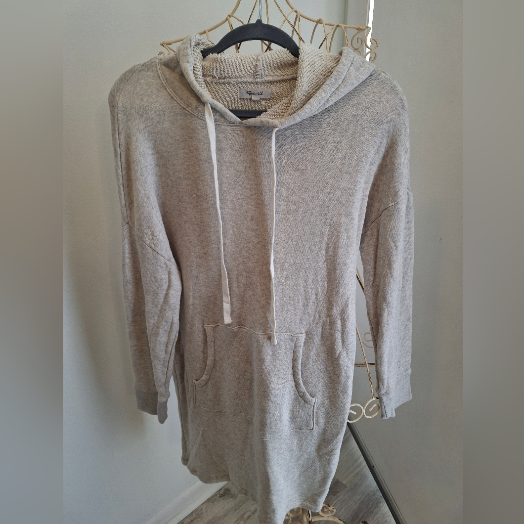 Madewell Dress Size Small, Light Gray Sweatshirt Material